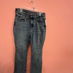 Old Navy Women's Dark Gray Straight Leg Jeans